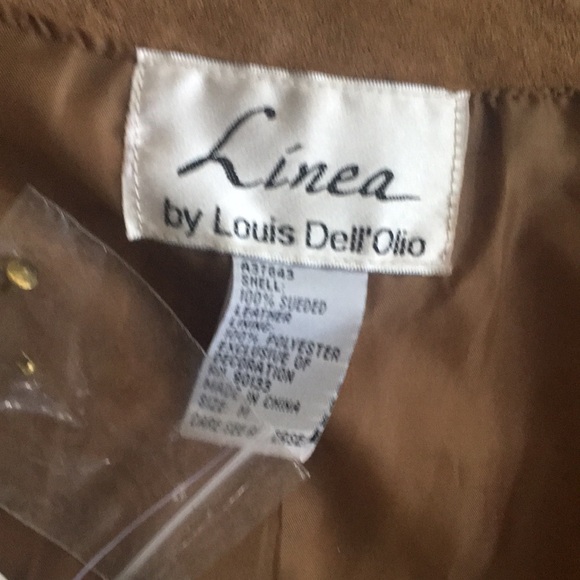 NWT suede MEDIUM ladies jacket lined two pockets Bren studs - Picture 3 of 7